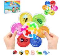 BelleStyle Colour Sorting Toys for Toddlers, Sensory Fidget Toys for Autism, Colour Match Fine Motor Skills Games Boys Girls, Early Educational Montessori Toys for Kids 3 4 5 6 Years Old - Flower