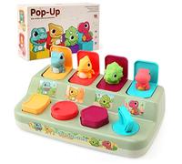 BelleStyle Dinosaur Pop Up Activity Toy for Babies and Toddlers, Early Developmental Montessori Cause and Effect Toys for Babies,Baby Gift for Boys Girls