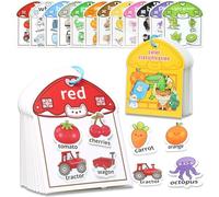 BelleStyle Montessori Busy Book Color Sorting Toys for Toddlers 2-4, Quiet Book Educational Preschool Learning Activities for Kids, Sensory Fine Motor Skills Matching Games Age 3-5 Boys Girls Gifts