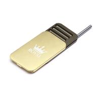 BelleViewWay 8-Compartment Aero-Grade Metal Storage Box with Dual Tubes, Non-Slip Lock, Laser-Engraved Crown Emblem, Portable Travel Case, Luxury Gift Packaging