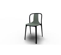 Pariser Chic: Belleville Chair Plastic Stuhl von Vitra Belville ist der Name des pulsierenden Pariser Quartiers in dem das Designerduo Bouroullec ihr Studio hat. Die Stimmung im Viertel und die klassischen französischen Bistromöbel waren Inspirationsquelle für den Belleville Chair von Vitra. Aus diesem Grund wirkt er in seiner Form besonders vertraut und gleichzeitig dennoch zeitgenössisch. Er ist aus zwei Komponenten gefertigt: einer Rahmenstruktur, die einer Kalligraphie gleich die Beine und die Rückenlehne des Stuhls formt und eine Sitzschale aus Kunststoff, die dafür sorgt, dass sich der Stuhl auch für den Outdoor-Bereich eignet. Belleville Familie Neben dem Belleville Chair umfasst die Kollektion noch eine Reihe von Tischen, die zusammen eine vielfältige und doch in sich stimmige Familie bilden, deren Ausdruck und Material perfekt aufeinander abgestimmt ist. Der Belleville Chair zeigt sich als außergewöhnlich vielseitig und wirkt in Galerieräumen, wie auch in Wohnungen oder Restaurants der unterschiedlichsten Stilrichtungen. Ronan und Erwan Bouroullec Das Designduo Bouroullec besteht aus den Brüdern Ronan und Erwan , die in Quimper in Frankreich geboren wurden. Seit 1999 betreiben die beiden als gleichberechtigte Partner ihr Design-Studio im Belleville Quartier in Paris . Vom kleinen Gebrauchsgegenstand bis hin zu großen Architekturprojekten - ihr Aufgabengebiet ist äußerst vielseitig. Material und Format Der Belleville Chair ist aus Polyamid gefertigt und 50 cm breit, 49 cm tief und 83 cm hoch. Sie haben die Wahl zwischen verschiedenen Varianten .