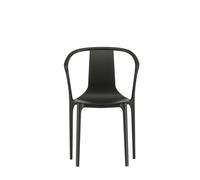 Belleville Outdoor Chair With Armrests and Plastic Shell Deep Black