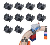 BelleVive 10 Pack Track Connectors Compatible Adapter Connects Both Systems Together, Rail Connectors Track Connectors Universal Fit Adapter for Railways