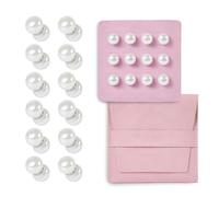 BelleVive 12 Pairs Pearl Veil Weights, Double Sided Magnetic Bridal Veil Weights with Velvet Bag, Secures Long Veils for Outdoor Weddings, Wedding Accessories for the Bride