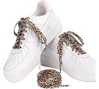 BelleVive 2 Pairs of Leopard Shoelaces, Colourful Animal Print Laces, Leopard Patterned Fashion Shoelaces, Colourful Sneaker Lace Accessories, 80 + 100 cm