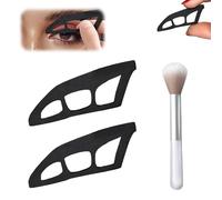 BelleVive 2-piece Eyeshadow Stencil, Reusable Eyeshadow Template Tool for Eyes, Cat Eyeliner Stencil Guide, Eyeshadow Shield, Eyeliner Wing