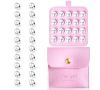 BelleVive 20 Pairs of Pearl Veil Weights, strong magnetic bridal veil weights for outdoor weddings, double-sided, invisible veil weights, wind-resistant wedding accessories