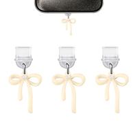 BelleVive 3-Pack Charms for Phone and Kindle, Dust Plug Charm compatible with Kindle with Type-C Charging Port, Flirty Gift for Men Women, Accessories for iPhone 16/15, Yellow