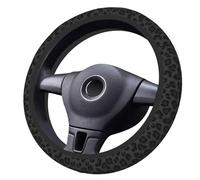 BelleVive Black Leopard Print Cheetah Print Elastic Steering Wheel Cover Non-Slip Breathable Neoprene Steering Wheel Covers Car Accessories Leopard Print Car Truck