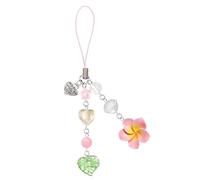 BelleVive Hibiscus Flower Phone Charm, Aesthetic Phone Accessories, Cute Y2K Phone Straps Aesthetic Star Summer Beach Accessories Phone Pouch Keyring Decor