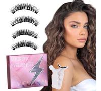 BelleVive Magnetic Eyelashes Natural Eyelashes Long-lasting Magnetic Eyelashes Reusable Magnetic Eyelashes without Eyeliner Magnetic Eyelashes Test Winner with Tongs Waterproof Easy to Use