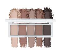 BelleVive Neutral Nude Brown Eyeshadow Palette Makeup, 5 Colours with Velvety Matte Finish, Cool Toned Nude Taupe Eyeshadows, Natural Everyday Makeup, Long-lasting, 06#
