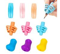 BelleVive Pack of 9 Writing Aid for Children's Pens, Pen Holder, Children's Aid, Silicone Writing Aid, Pen Holder, Ergonomic Pens Children, for Left-Handed or Right-Handed Users, 3 Styles