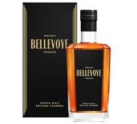 BELLEVOYE - Triple Malt Whisky - French Bellevoye Noir - Gold medal Concours Mondial de Bruxelles 2018, 2019, 2020, 2021-40% Alcohol - Origin: 100% France - 70 cl