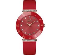 Bellevue Women's Analogue Quartz Watch with Fabric Strap E.117, red, 33MM
