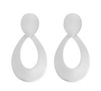 BELLEXIXI Big Metal Clip On Earrings, Large Round Oval Rectangle Square Gold Silver Statement Metal Clip On Earrings for Women, Zinc, No Gemstone