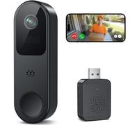 Belleye Video Doorbell Camera Wireless, 2K HD Video Door bell Camera with Ring Chime, Smart AI Human Detection, Battery Operated, Night Vision, 2-Way Audio, 2.4G WiFi, Cloud Storage, Works with Alexa