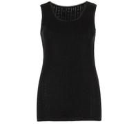 BELLEZZA BABE Ladies Thermal Underwear Soft Vest Tops, pantee, Long Johns Made in UK (UK, Alpha, XXL, Regular, Regular, Black, Built UP Round Neck)