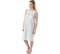 BELLEZZA BABE Ladies Women’s Knee Length Sleeveless Nightie Loungewear Nightshirt Nightdress Night Gown UK 10-30 (Blue, 24-26)