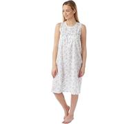 BELLEZZA BABE Ladies Women’s Knee Length Sleeveless Nightie Loungewear Nightshirt Nightdress Night Gown UK 10-30 (Lilac, 28-30)