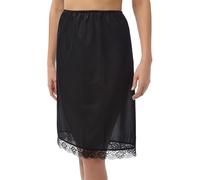 BELLEZZA BABE Womens Half Waist Slips Lace Trim Cling Resist Underskirt Petticoats - 3 Lengths Options Size 8 to 30 (UK, Numeric, 60, Regular, Regular, 12-14, 18" White)