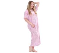 BELLEZZA BABE Women's Nightgown, Cotton (Pink, XL)