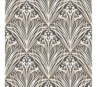 Muriva Elegance Bellflower Wallpaper - Modern Wallpaper for Living Room, Bedroom, Fireplace - Decorative Luxury Wall Paper with Stunning Petals & Leaves (Cream & Charcoal)
