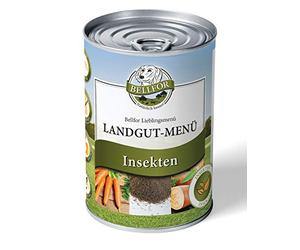 Bellfor Landgut-Menu Estate Menu Premium Quality Healthy Balanced Hypoallergenic High Protein Wet Dog Food with Fresh Insects Meat and Natural Ingredients Grain-Free 400 g