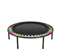 bellicon Fitness Trampoline 112 cm (Rainbow) Practical Folding Legs & Rope Ring Suspension up to 120 kg (Thick) Three-Piece Frame Made in Germany