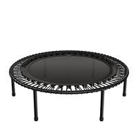 bellicon Mini Trampoline 112 cm (Black) | Rope Ring Suspension up to 150 kg | Indoor Fitness Trampoline for Adults | Screw Legs