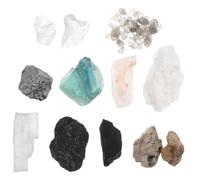 BELLIFFY 1 Box Geology Kit for Mineral and Rock Specimens Set with Portable Case Educational Science Specimen Collection for Elementary Students Desk Decoration and Home Learning Tool