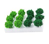 BELLIFFY 1 Box Miniature Cluster Vegetation Model Trees for Sand Table Decor Realistic Simulation Shrub Clusters for DIY Landscape Train Track and Architectural Scene Layout Random Color
