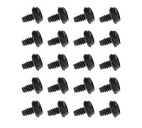 BELLIFFY 100 Pcs Metal Computer Case Screws round Head Black Fasteners for Installing New Hardware and System Building