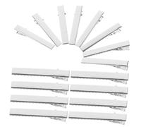 BELLIFFY 100pcs Alligator Hair Clips for DIY Bow Making Versatile Silver Hair Clamps for Crafting Salon Use Daily Styling Secure Hold Firm Grip