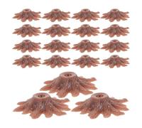 BELLIFFY 100Pcs Artificial Miniature Tree Stands for Model Scenery, Mini Tree Feet Base Holders for Train Layouts, Dioramas, and Craft Decorations