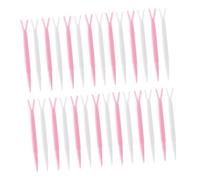 BELLIFFY 100Pcs Double-fold Eyelid Fork Makeup Tool for Women Skin-friendly Eyelid Tape Applicator Instant Eye Lift for Hooded Eyes Comfortable and Practical Beauty Accessory Random Color