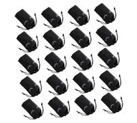 BELLIFFY 100Pcs EVA Cosmetic Storage Bags with Eyelash Pattern Drawstring Makeup Pouches for Travel and Home Toiletry Organizing Portable Small for Easy Access Random Color