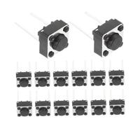 BELLIFFY 100Pcs Momentary Tactile Push Button Switches Pcb Replacement Electronic Component Easy Operation Light Touch Control for DIY Breadboard Projects