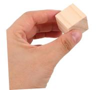 BELLIFFY 100pcs Natural Wood Cubes Unfinished Wooden Blocks for DIY Crafting and Educational Play Smooth Sanded Square for Building Stacking Painting and Home Decoration