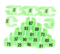 BELLIFFY 100pcs Pigeon Leg Rings Numbered Identification Bands for Birds Easy to Use Markers Bright Colors for Homing Pigeons Chickens Poultry Supplies