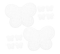 BELLIFFY 10pcs Butterfly Shaped Mesh Sheets for Cross Stitch Embroidery Cuttable Knitting Quilting Sheets for DIY Sewing Handmade Craft Accessories for Coasters and Decorative Projects