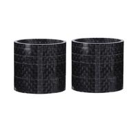BELLIFFY 10pcs Carbon Fiber Bicycle Headset Stem Spacer Kit Lightweight Rings for Mountain Road Bike Front Fork Shock Absorbing Handlebar Fork Micro-adjustments Compatible with Stem