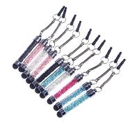 BELLIFFY 10pcs Crystal Diamond Capacitive Stylus Pens for Touchscreen Tablets and Phones, Universal Glitter Touch Pens with Slim Design, Mixed Colors for Digital Drawing and Random Color