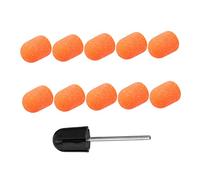 BELLIFFY 10pcs Manicure Sanding Caps with Grinding Head Durable Polishing Tools for Electric Nail Files for Nail Art and Cuticle Care