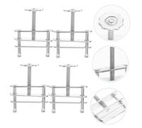 BELLIFFY 10pcs Metal Tubing Clamps with Screw Compressor Hose Clips for Chemical Biological Teaching Lab Flow Control Metal Experimental Equipment