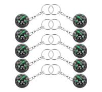 BELLIFFY 10pcs Mini Spherical Compass Keychain Compact Outdoor Navigation Gadget for Hiking Camping Backpacking Travel with Portable Ball Compass and Keyring Accessory