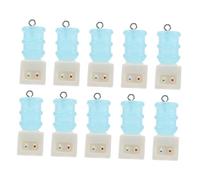 BELLIFFY 10pcs Miniature Resin Water Dispenser Charms for DIY Jewelry Making Cute Mini Water Pump Pendants Resin Craft Accessories for Keychains Earrings and Bag Decoration