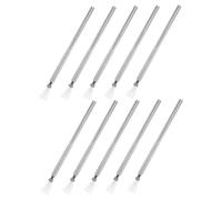 BELLIFFY 10pcs Nail Art Fine Line Pen with Bendable Pins Stainless Steel Handle for Precise Stripe Lines and Wire Drawing Manicure Tools Suitable for Beginners and Professionals Silver