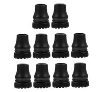 BELLIFFY 10pcs Non-Slip Cane Tips for Stability Crutch Replacement Ends with Strong Grip Multiple Surfaces Easy Installation and Fit for Walking Sticks Seniors Mobility Support