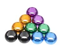 BELLIFFY 10pcs Pigeon Foot Aluminum Bird Leg Bands for Racing Pigeons Parakeets and More Easy to Use Multi Gold Green Black